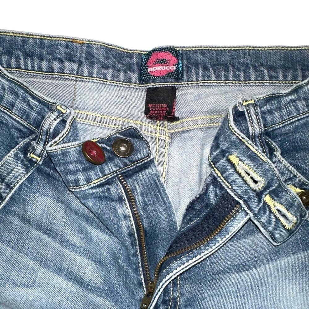 Fiorucci Y2K Medium Wash Mid-Rise Straight Leg Jeans - Picture 3 of 7